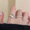Butterfly Opening Stacked Ring Women'S Earrings Simple Index Finger Ring Fashionable Versatile Sweet Ring Tide