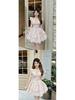 New Arrival: French Floral Princess Mini Dress with Puffy Skirt and Flutter Sleeves