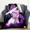 "Vivid Purple Fantasy Warrior Art Print - Limited Edition"Blanket Lightweight Flannel Throw Blanket for Sofa, Bed, Travel, Camping, Livingro