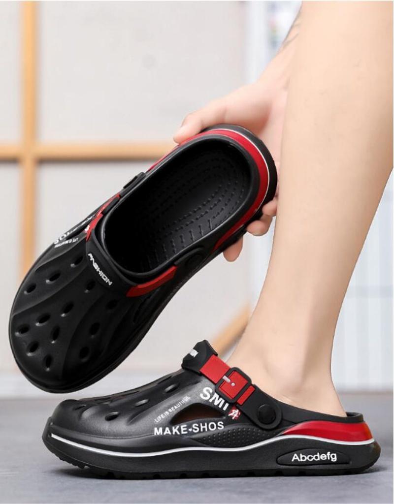 Summer Men Clogs Slippers Fashion EVA Insole Men Slippers with Arch Support Waterproof Garden Shoes For Men Beach Shoes