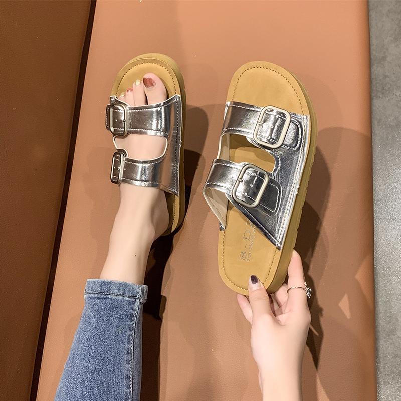 New Trend Women's Sandals Summer Soft Soled Non-slip Slippers Comfortable Flat Shoes Indoor Outdoor Sandals