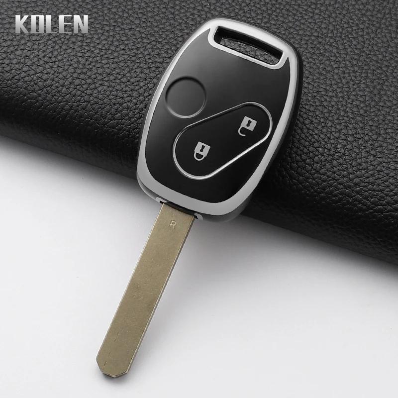 

For Honda Civic Accord Vii Crv Frv Insight Shuttle Stream Jazz Fashion Tpu Car Key Case Cover Protected Keychain Shell Fob Bag