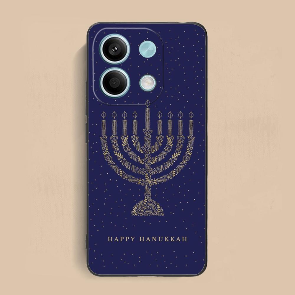 

Jewish Hanukkah Mobile Phone Case for Xiaomi Redmi 15 14 13 12 A5 3 2 1 C Plus 4G 5G Colorful Printing Cover Cover Pretty Luxury redmi 15