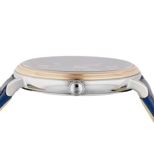 Versace V-CIRCLE Women's Watch, Blue Dial, Stainless Steel, Sapphire Crystal, Quartz Movement, 38mm, Swiss Made, VBP090017