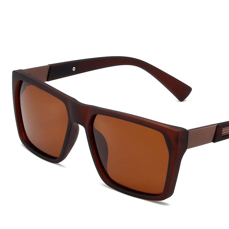 New Square Sunglasses Men's Anti-uv Sunglasses Fashion Polarization Sunglasses 1084