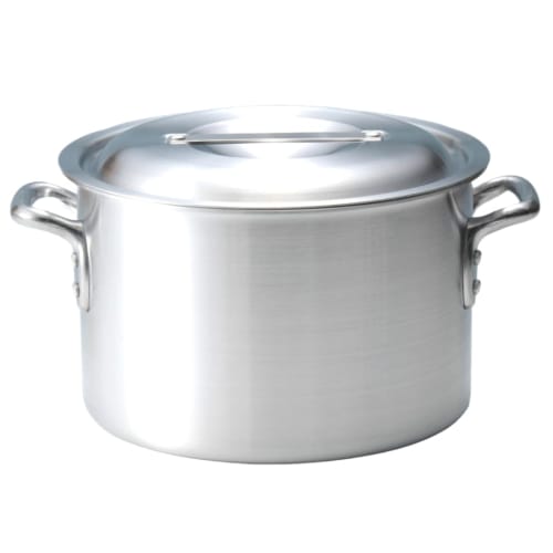 Hist Commercial Kitchen Equipment: Aluminum Stockpots (Zundo Nabe) In Various Sizes with Lids, Compatible with Commercial Gas Stoves (27cm, Half Stock