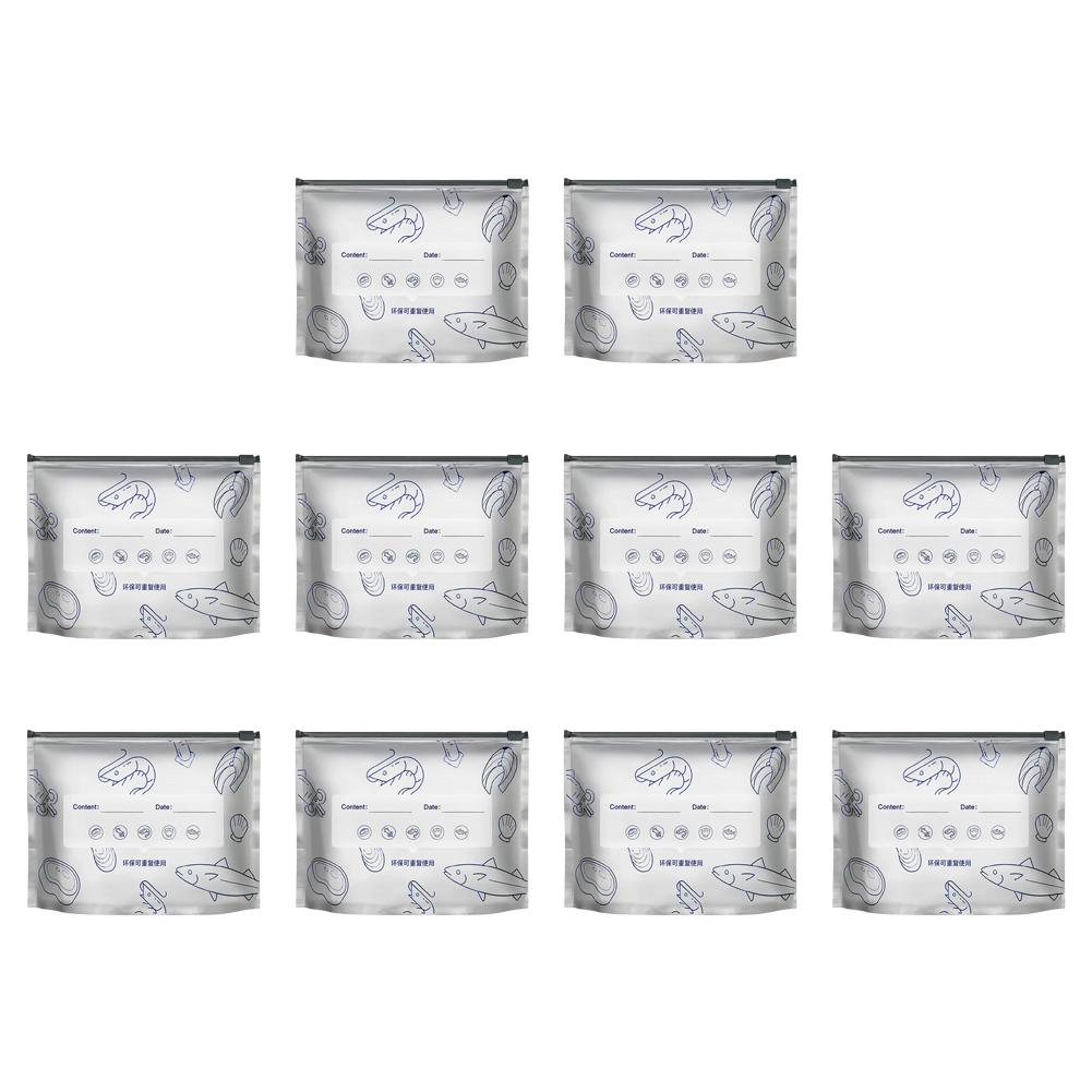 Aluminum Foil Food Bag 10/30PCS Reusable Leakproof Freezer Bag Fresh-keeping Kitchen Safe Bag F H8V4