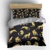 Leopard Pattern Three-Piece Set Multiple Sizes Kid'S And Adults' Bedroom Exquisite 3Pc Bedding Set, Gift