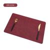 Popular cloth pattern grid oil edge placemat, dining table insulation mat, high-grade square water drop-shaped anti-scalding table mat
