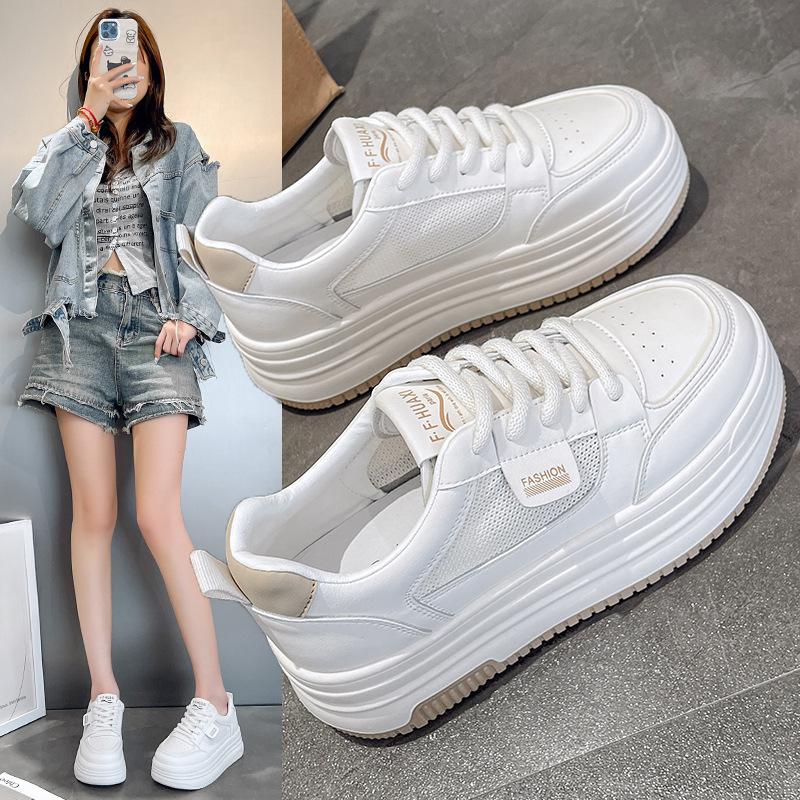 Soft-soled Little White Shoes Women's Versatile New Spring and Summer Muffin Shoes Mesh Women's Platform Sports and Leisure Shoes