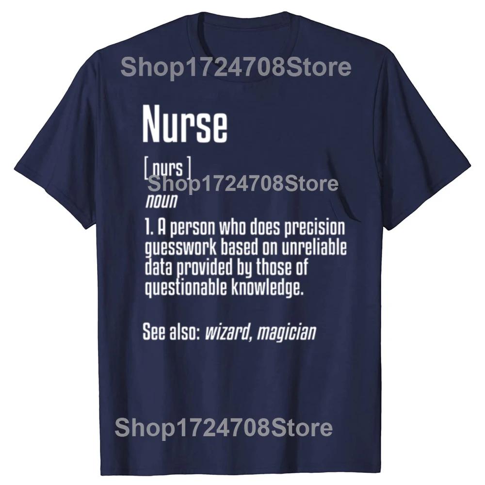 Nurse Definition T Shirt Funny Cute Nurses Week Gift Tshirt Printing Brand Man Tops Shirts Printing Cotton Short Sleeve Clothes
