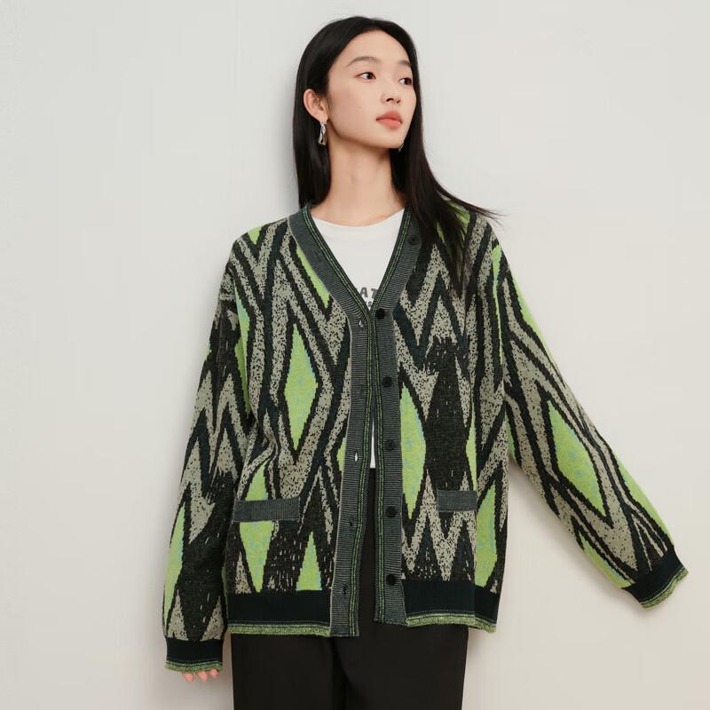 

Elva Island Women s Casual V-Neck Long Sleeve Knit Cardigan S