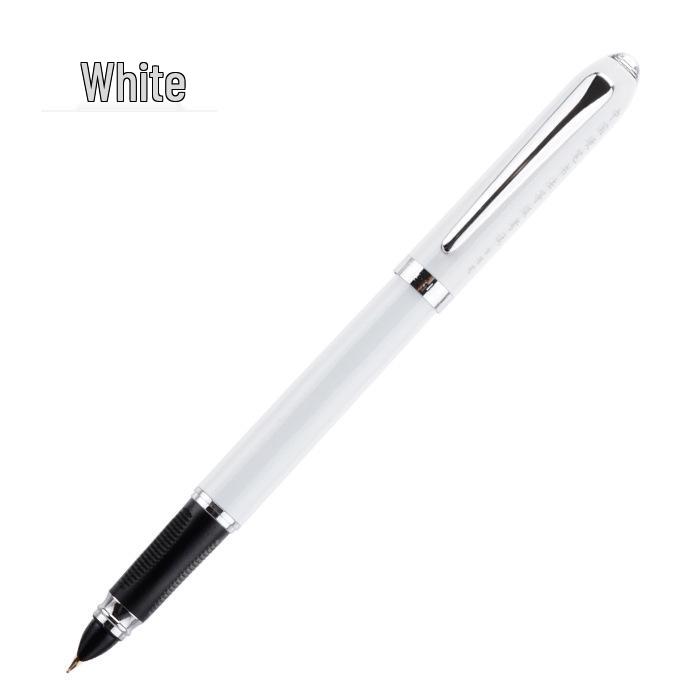 Hero 7001A Exam Fountain Pen for Students, 0.5mm Third Grade Writing Practice, Metal Body 0.5mm белый