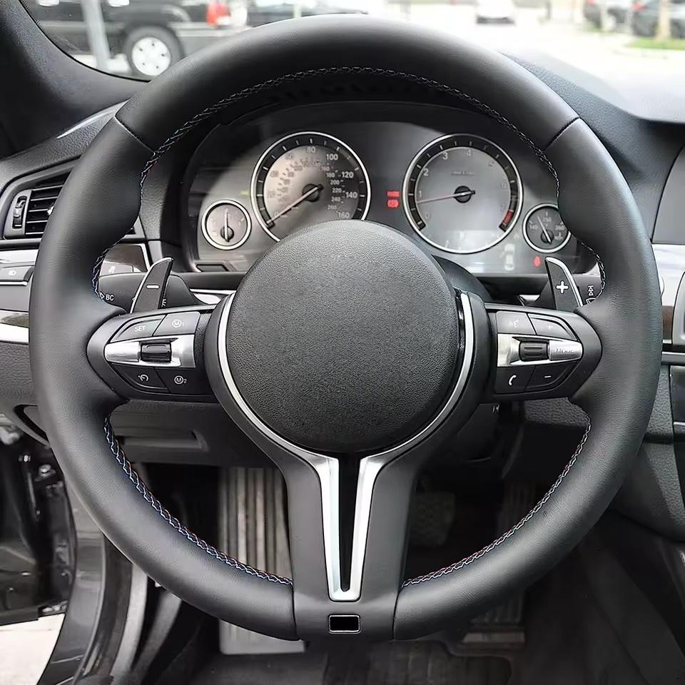 AAAPS1 F10 F11 F15 F16 F20 F30 F31 F32 F36 E70 E71 E84 E87 E90 M3 M4 Manual Automatic Leather Sport Interior Steering Wheel For BMW