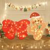 Ornamenti di Natale a Tema Babbo Natale: Set Scena Oggetto di Scena per Foto Vacanze all'Aperto