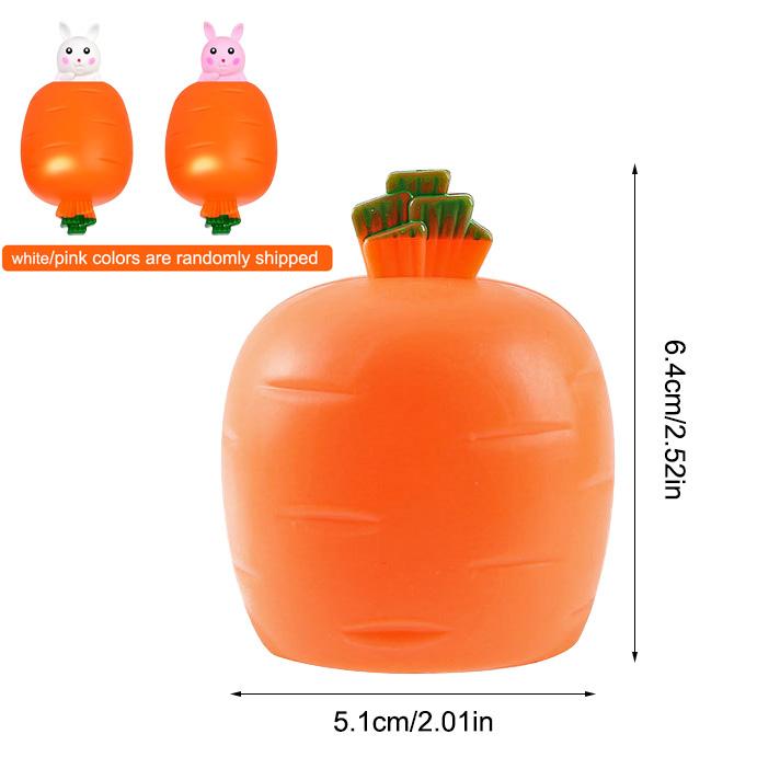 

Funny Carrot Bunny Squeeze Toy Easter Boy Girl Gift Kids Birthday Favors School Gift Happy Easter Party Home Decoration Supplies