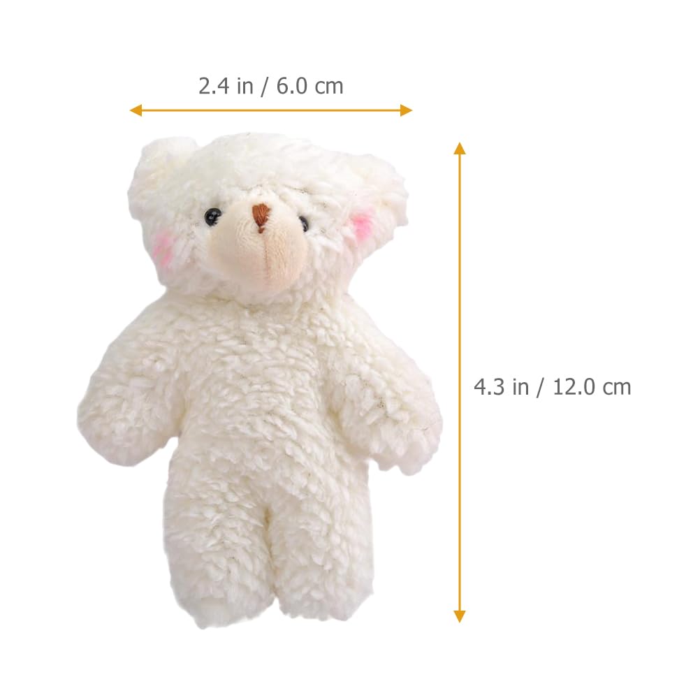 HOLIDYOYO 12-Piece Set Mini Teddy Bear Keychains, Bag Charms, Car Hanging Accessories for Women, Approx. 4.7 x 2.4 x 1.6 Inches