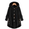 Women's Coat Winter Coat Fashion Plush Pocket Irregular Long Sleeve Keep Cat Ears Warm Coat Plus Size