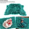 Long Ripple Wrap Newborn Baby Pography Props DIY Blanket Newborn Wraps Pography Mat for Baby Boys and Girls (Deep Green)