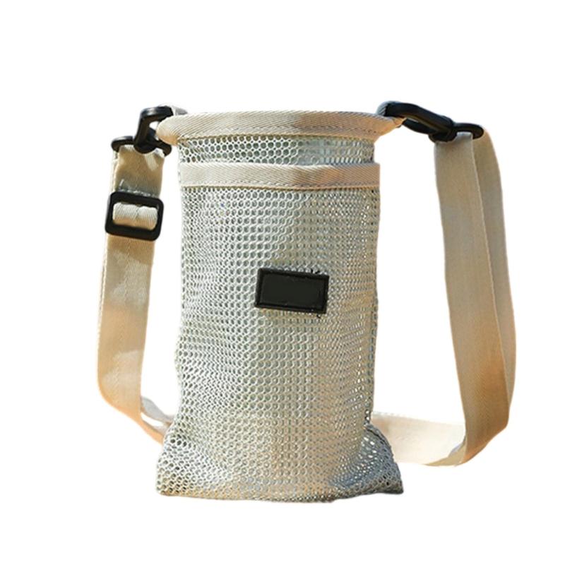 Portable Sport Water Bottle Cover Meshes Cup Sleeve Nylons Water Bottle Pouches Water Cup Protective Cover Enduring