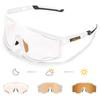 Kapvoe Photochromic Cycling Glasses UV400 MTB Clear Mountain Bike Transition Bicycle Sunglasses for Men Women Sports Eyewear