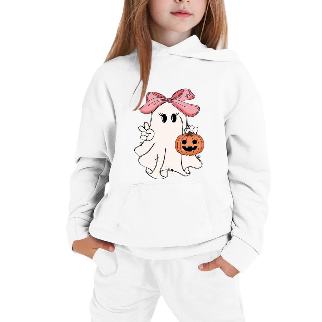 Children's Hoodie with Halloween Print for Casual Wear