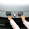 For Changan UNIV UNI-V 2023-2024 Car Steering Wheel Logo Front Rear Logo Car Wheel Logo Sticker Decor Cover Trim Accessories