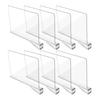 Clear Acrylic Closet Shelf Bookcase Divider Home Use Wardrobe Shelf Bookcase Divider Baffle Commodity Storage