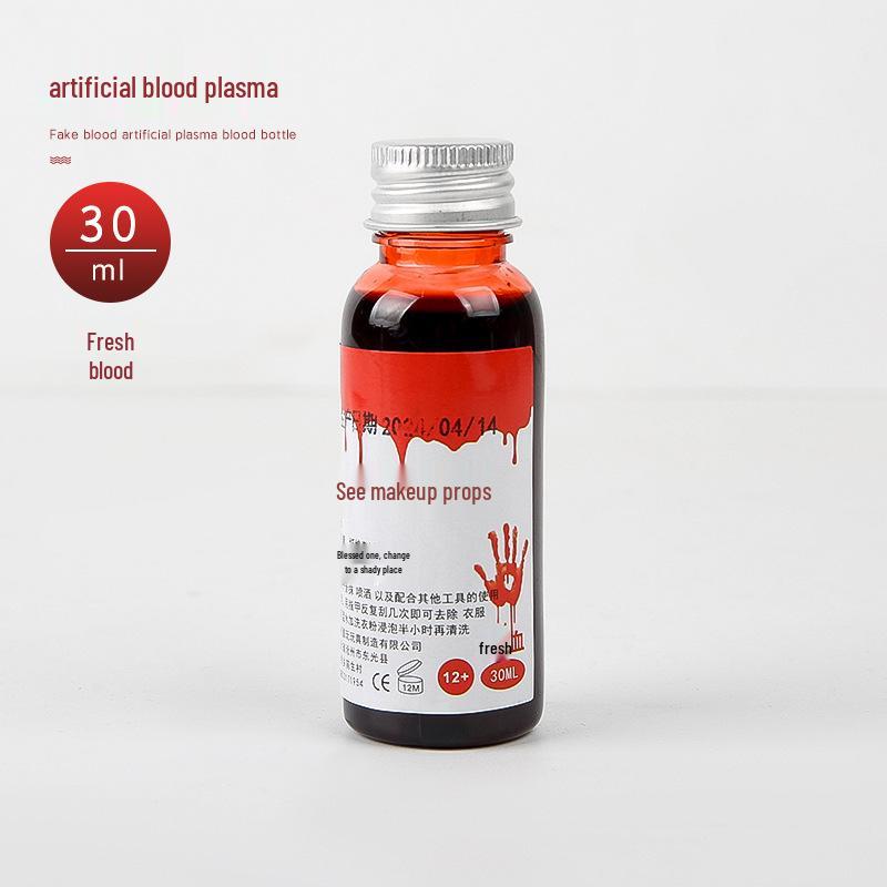 Edible Plasma Fake Blood Spray & Vomiting Blood Capsule for Halloween Makeup & Film Pranks