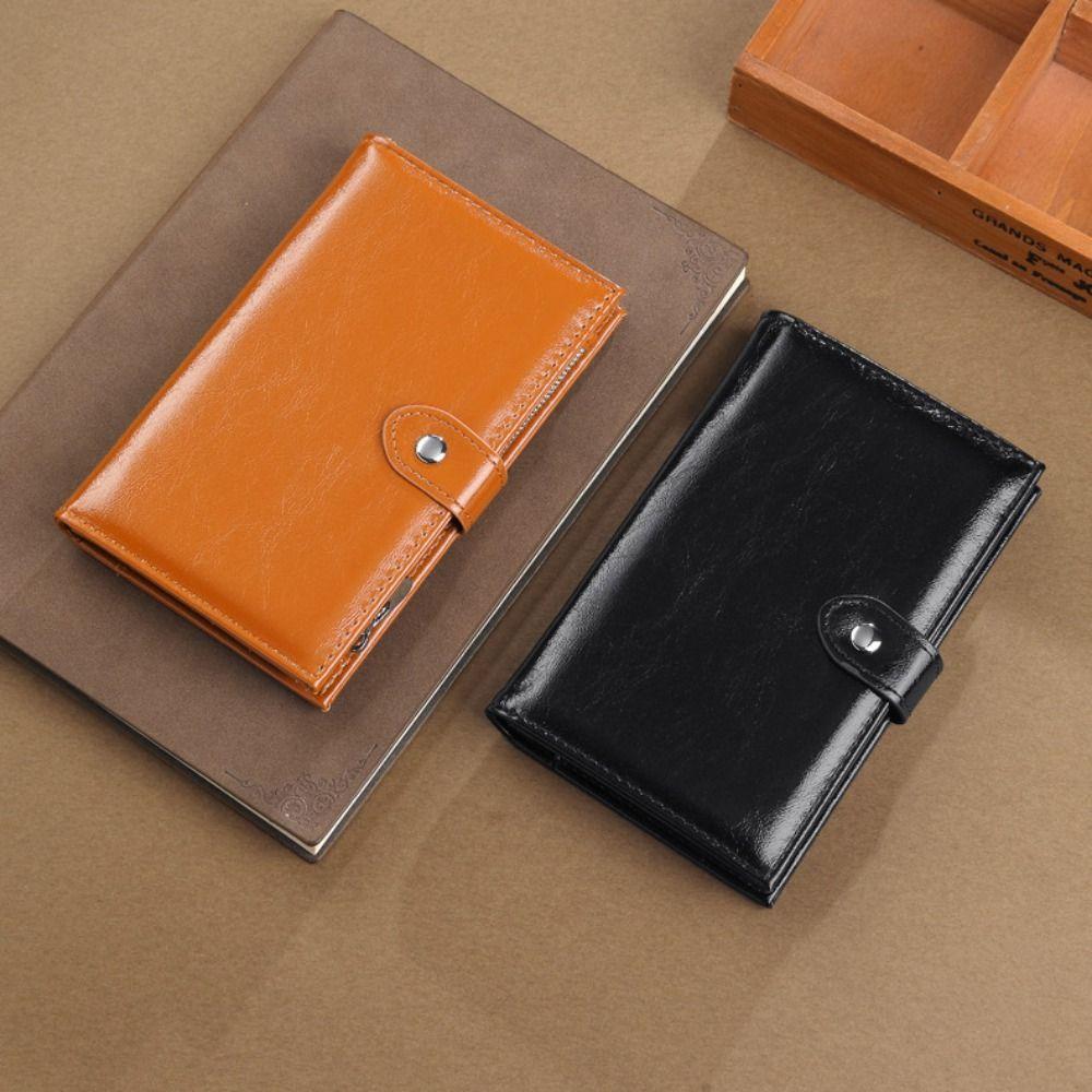 Card Holder PU Leather Passport Bag Purse Passport Cover Passport Clip Card Case RFID Anti-theft Storage Card Bag