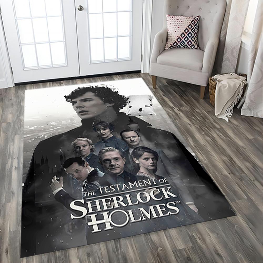 Sherlock Holmes Adventure Rug for Living Rooms, Bedrooms, Home Décor, and As Gifts.