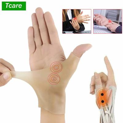 Tcare Magnetic Therapy Gloves for Wrist Hand Thumb Support Silicone Gel Arthritis Pain Relief Massage Pressure Corrector