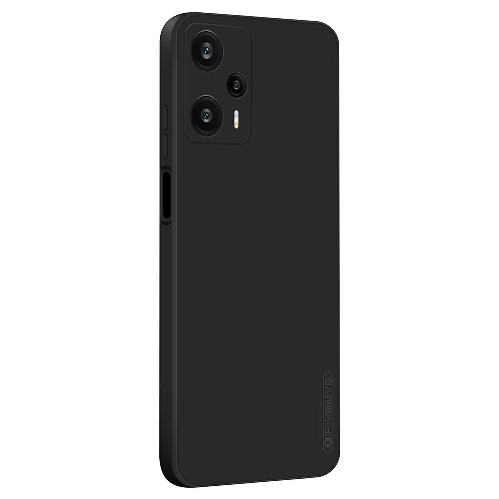 

PINWUYO For Xiaomi Redmi Note 12 Turbo/Poco F5 5G TPU Phone Case Precise Cutouts Anti-Fall Cover Black