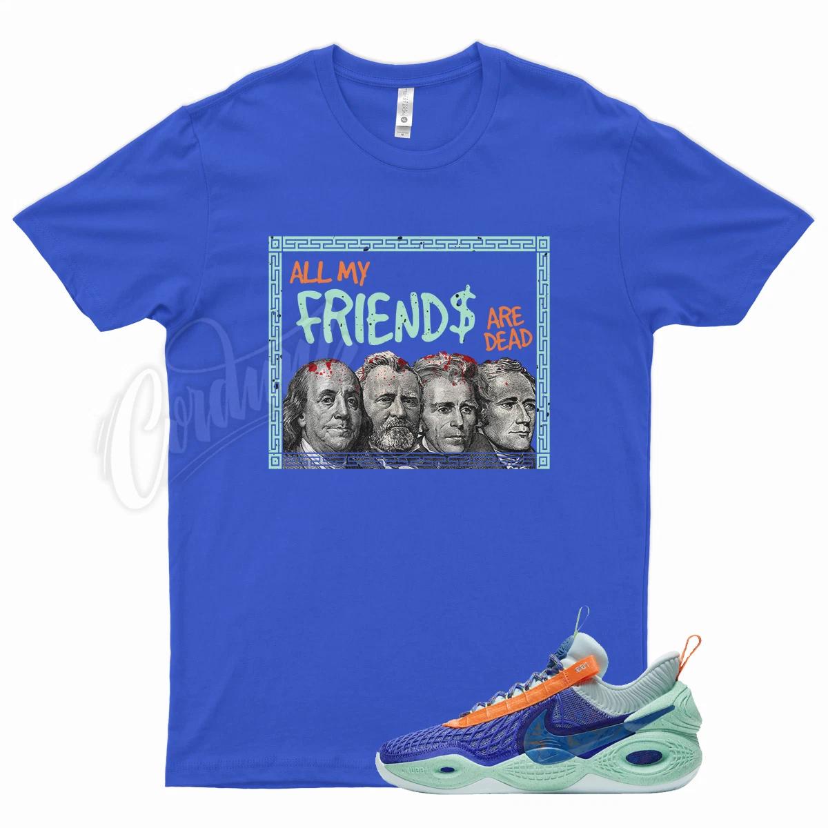 Royal FRIENDS T Shirt for N Cosmic Unity Amalgam Blue Teal Orange 4XL