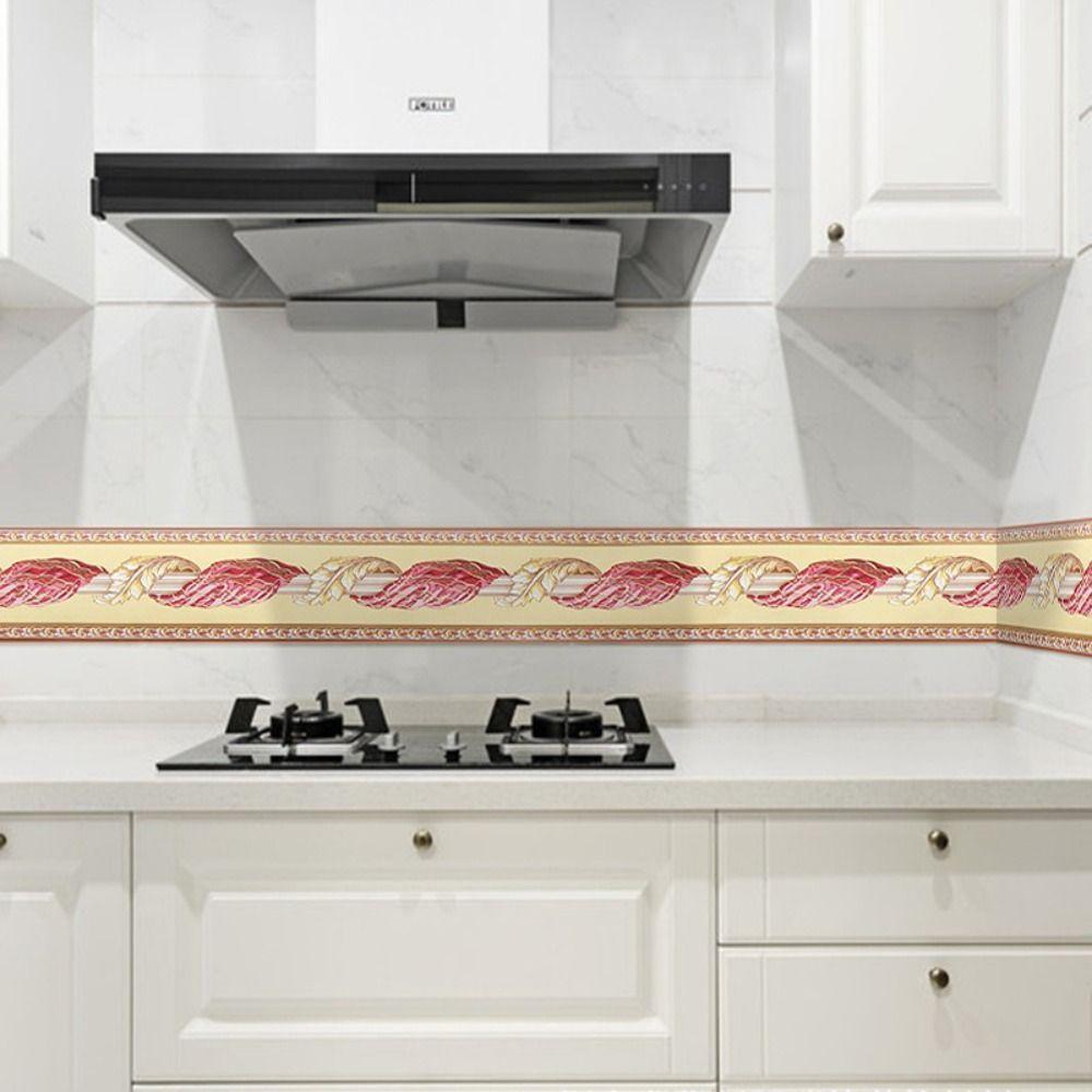 Self Adhesive Floor Tile Decal Door Frame Corner Wallpaper Home Decor Waist Line