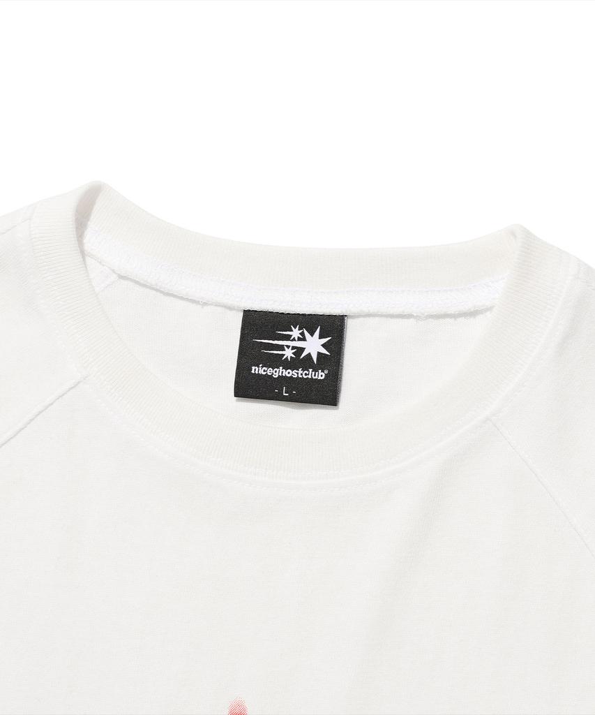 NICEGHOSTCLUB Star Logo Slim L/S Tee_White(Ng2Fsut553A)