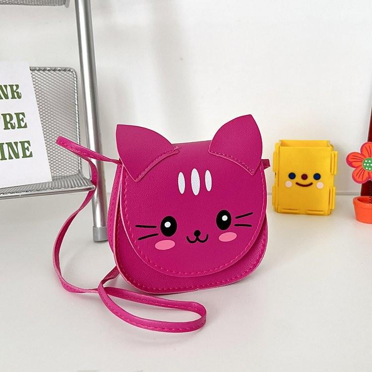 Adorable Mini Cartoon Cat Shoulder Bag For Girls Lightweight Fashionable Design