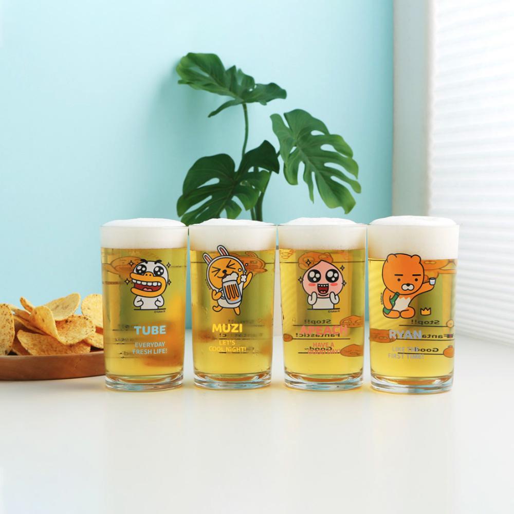 

Корейский популярный товар Kakao Friends Signature Soju Glass Set 4-pieces