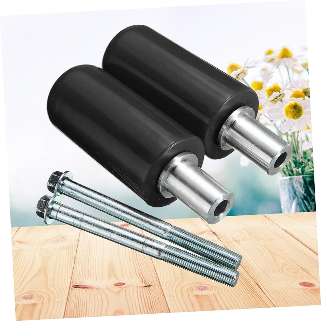 SWOOMEY 2 Pcs Drop Resistant Rubber Stick Bike Body Frame Sliders Lightweight Easy Installation