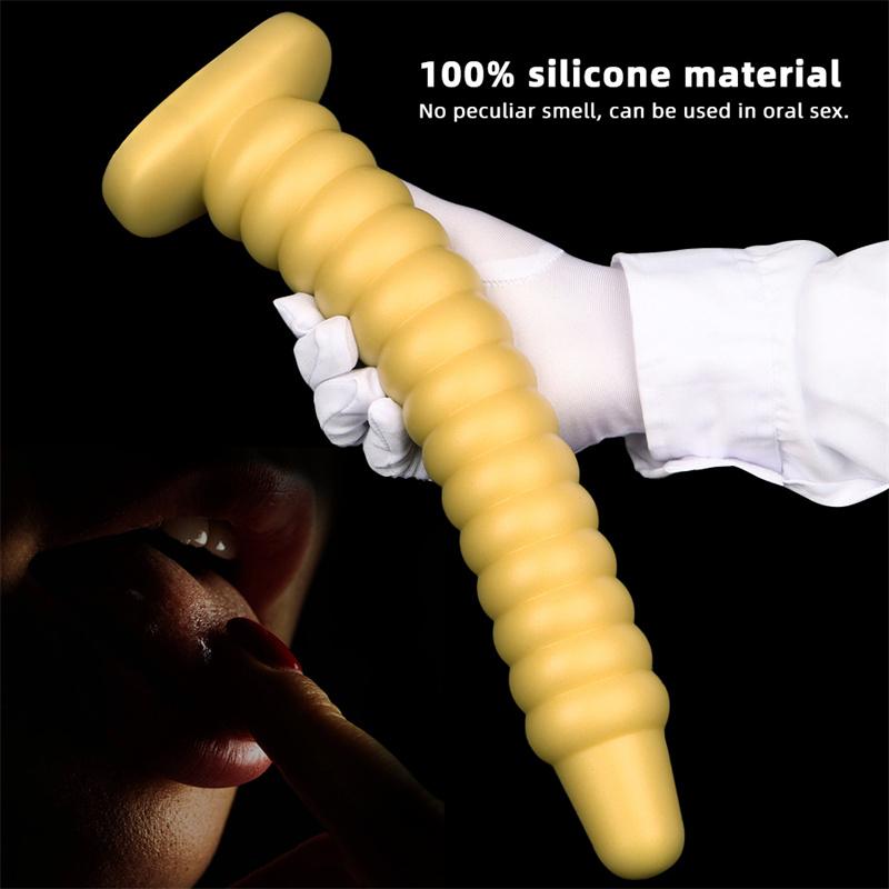 Tappi anali posteriori in silicone extra-lunghi di grandi dimensioni Indossare strisce anali Pratica Strumento di tortura anale Strumento di dilatazione anale Daisy Ano