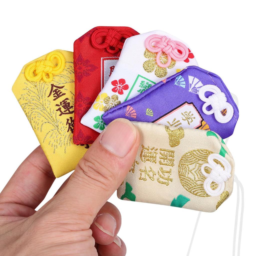 MAGICLULU 10-Pack Japanese-Made Charms, Authentic Blessing Pouches for Prosperity and Good Fortune, Various Styles for Health, Luck, and Success