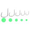 200 pcs Non Slip Luminous Beads Fishing Hooks with Plastic Storage Box for Saltwater Freshwater Kit
