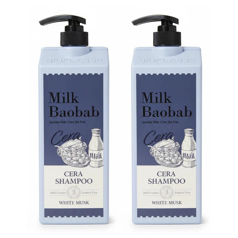 Milk Baobab Cera Shampoo 1200ml Large Size Cera White Musk 2 Packs