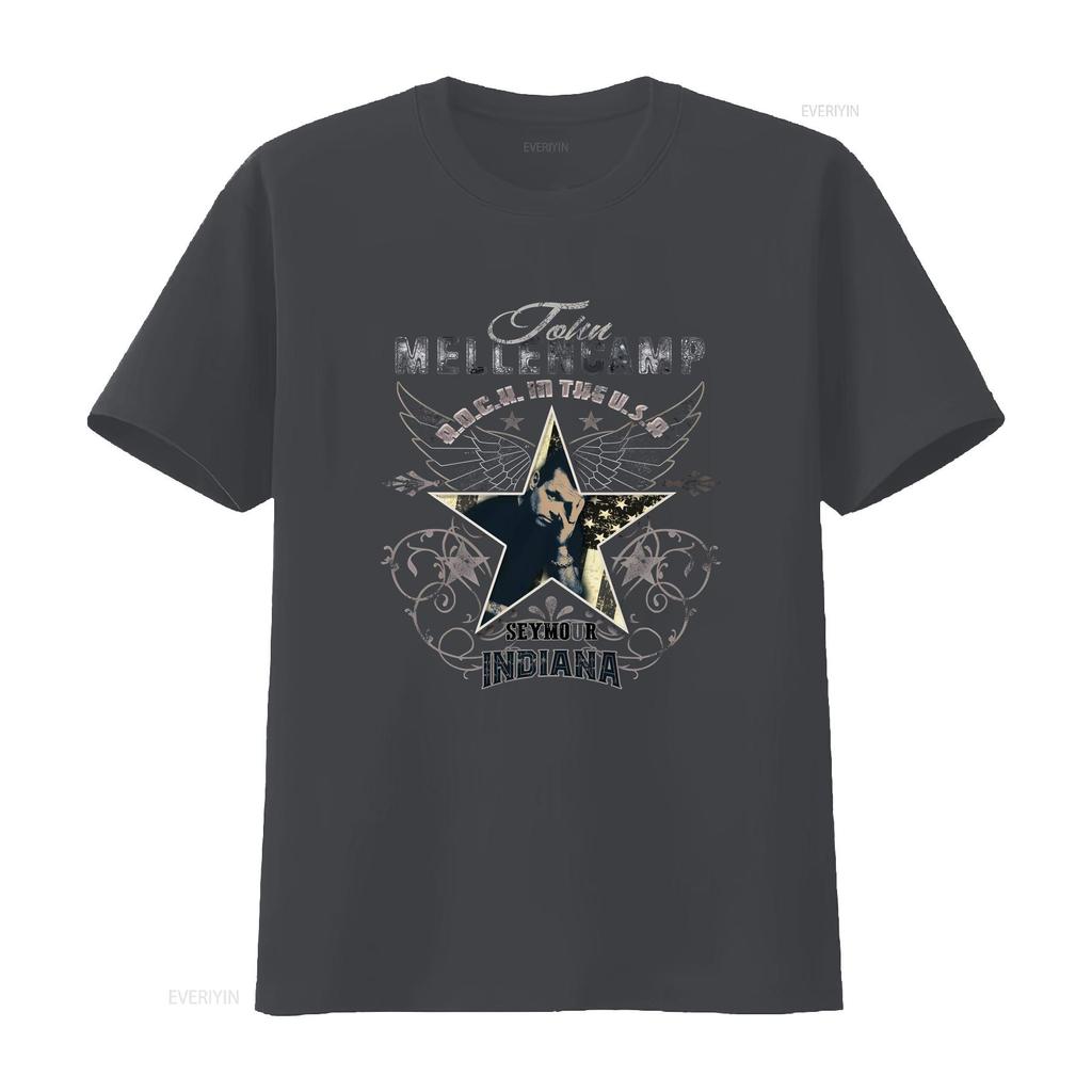 John Cougar Mellencamp Softstyle T Shirt vintage Washed Top For Everyday Wear Stylish Slightly designer clothes Soft homme