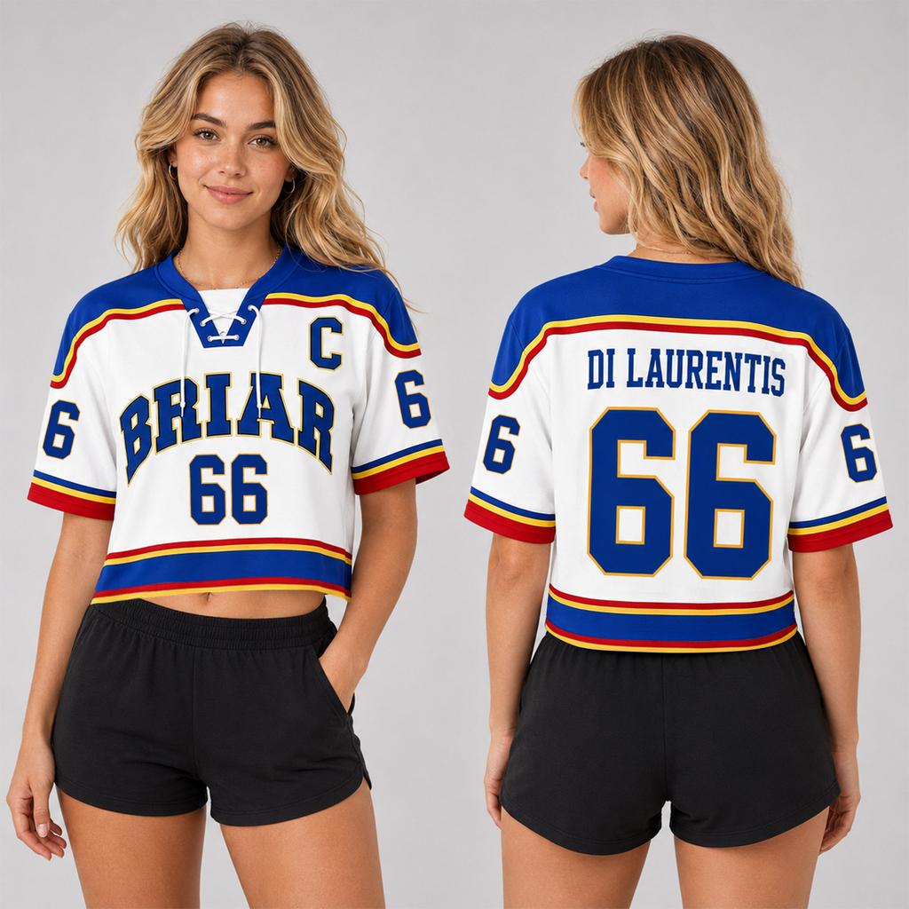 Women Fashion Off Campus Surroundings Sports Jersey Short Sleeve V Neck Pullover Lightweight Athletic Shirt with Number and Letter Print