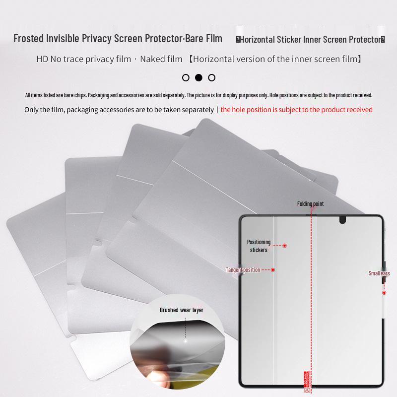 Samsung Z Fold 7/6 HD Matte Anti-Fingerprint Privacy Film - Self-Healing, Anti-Scratch, Hydrogel Protector for Folding Screens.