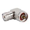 N Male To M Female Right Angle Coaxial Adapter Antenna Adapter for UHF Connector