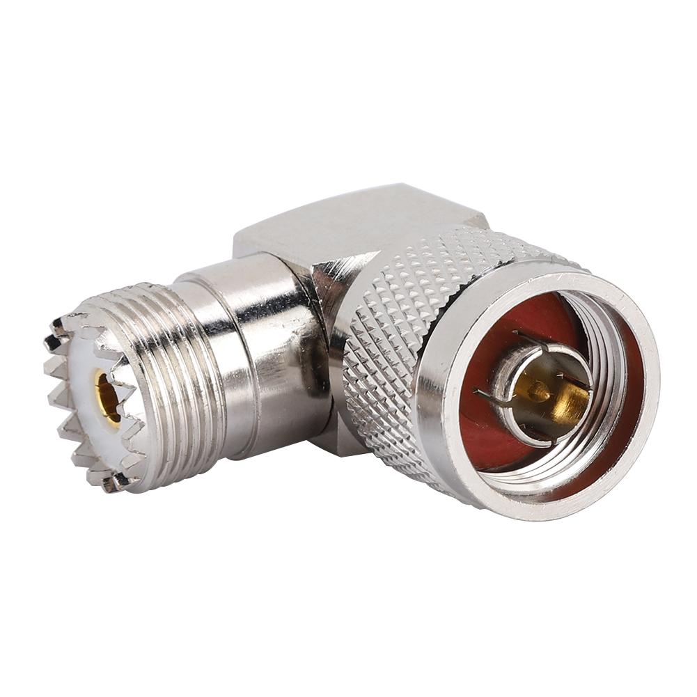 N Male To M Female Right Angle Coaxial Adapter Antenna Adapter for UHF Connector