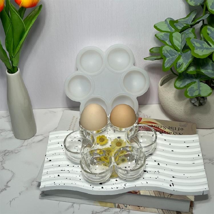 Silicone Eggs Holder Molds Eggs Rack Moulds Eggs Stand Mold Silicone Material Perfect for DIY Jewelry and Home Decor