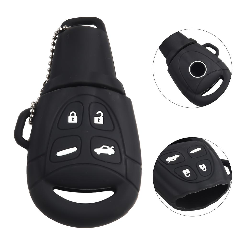 Part Key Set Silicone Skin Sleeve Accessories For SAAB 9-3 9-5 93 95 Key Case Cover Remote Fob Shell Brand New High Quality
